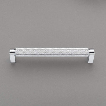 Belle Knurled Collection 6" Pull Handle Hardware Polished Chrome Finish Pulls Great for Kitchen or Bathroom Cabinets, Drawers, Dressers, and More! - P100-12/4553