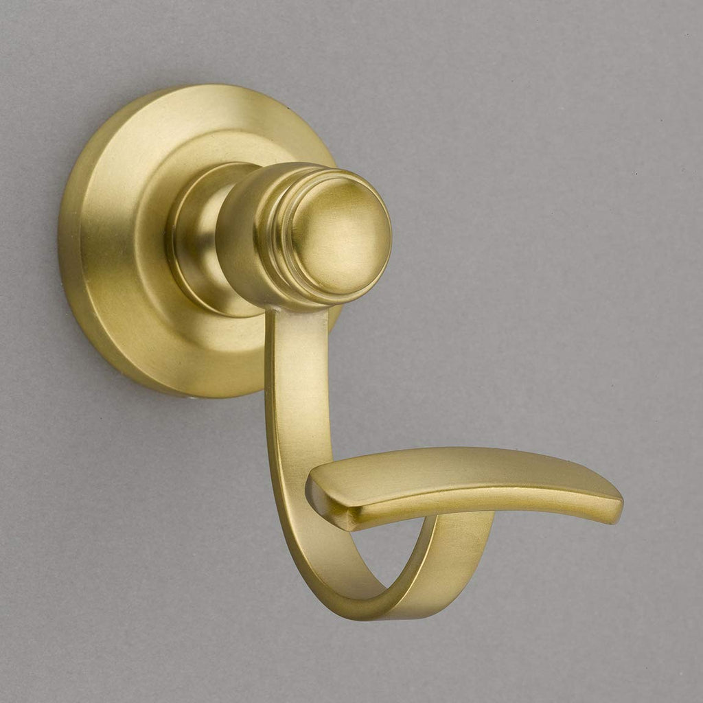 Louvre Collection Burnished Brass Towel Hook/Robe Hook - Good for Kitchen, Bathroom, Bedroom, Or Closet Hardware - P100-11/4549