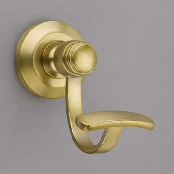 Louvre Collection Burnished Brass Towel Hook/Robe Hook - Good for Kitchen, Bathroom, Bedroom, Or Closet Hardware - P100-11/4549