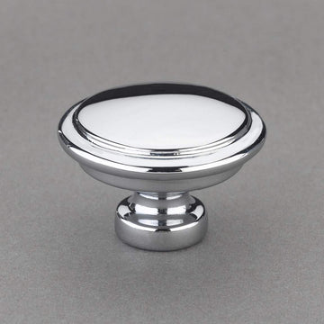Louvre Collection 1" Knob Pulls Handle Hardware Polished Chrome Finish Great for Kitchen or Bathroom Cabinets, Drawers, Dressers, and More! - P100-12/4537