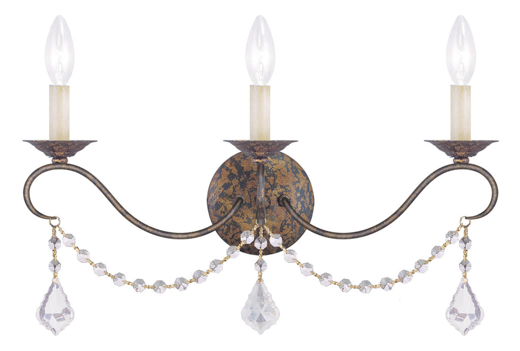 Livex Chesterfield 3 Light VBR Wall Sconce - C185-6458-71