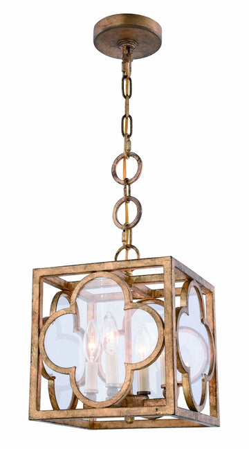 ZC121-1526D10GICG - Urban Classic: Trinity 4 light Golden Iron Pendant