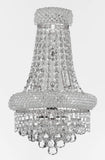 Set of 3-1 French Empire Crystal Chandelier Lighting H33 X W30 and 2 Empire Empress Crystal (tm) Wall Sconce Lighting W 12" H 17" - B92/CS/448/21 + C121-1800W12SC A500-