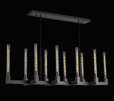 Corsica Linear Chandelier 55" Vintage Barn Metal Chandelier Chandeliers Industrial Loft Rustic Lighting Great for The Living Room, Dining Room, Kitchen and More - A113-CB/4462/10