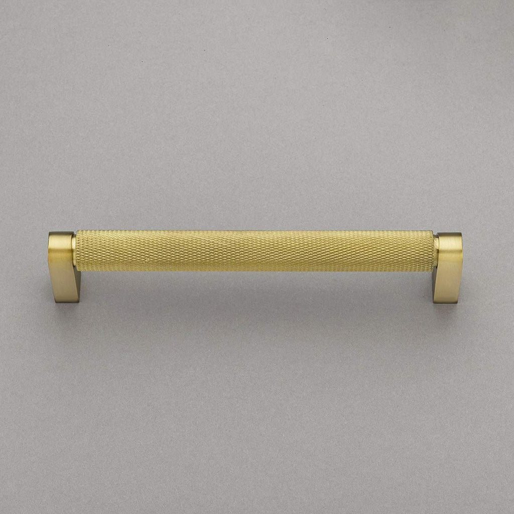 Belle Knurled Collection 6" Pull Handle Hardware Burnished Brass Finish Pulls Great for Kitchen or Bathroom Cabinets, Drawers, Dressers, and More! - P100-11/4553