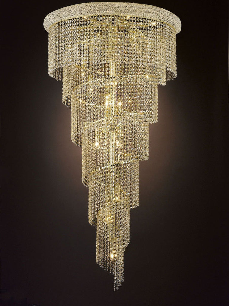 French Empire Empress Crystal (tm) Chandelier Chandeliers Lighting H 54" W 30" - G93-CG/SM/2163/34