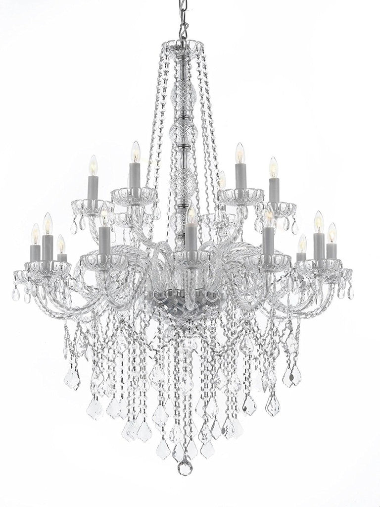 Chandelier Lighting Crystal Chandeliers H48" X W37" - F46-2/385/9+9