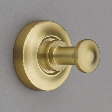 Nouveaux Collection Burnished Brass 2" Towel Hook/Robe Hook - Good for Kitchen, Bathroom, Bedroom, Or Closet Hardware - P100-11/4555