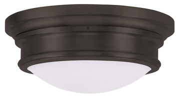 Livex Astor 3 Light Bronze Ceiling Mount - C185-7343-07