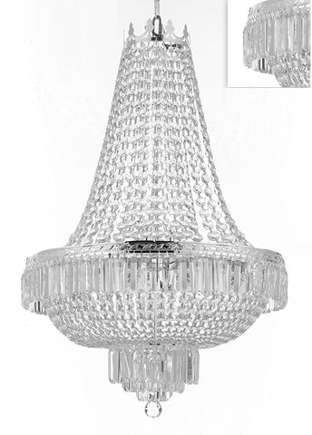 French Empire Crystal Chandelier Lighting - Great for the Dining Room, Foyer, Entry Way,Living Room! H50" X W30" - A500-B102/CS/870/14LARGE