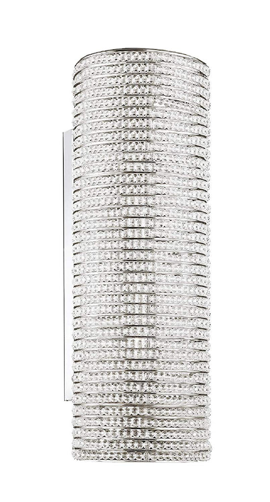 *CLOSEOUT PRICE - LIMITED QUANTITY LEFT* Crystal Halo Sconce Modern/Contemporary Lighting Orb Wall Sconce 21" - Good for Dining Room, Foyer, Entryway, Family Room and More! - CO-2/3132