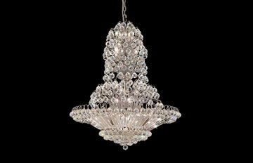 C121-2908G36C/EC - Regency Lighting: Sirius 33 light Chrome Chandelier Clear Elegant Cut Crystal