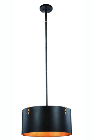 ZC121-1482D20VB - Urban Classic: Hudson 3 light Vintage Bronze&Golden Iron Pendant