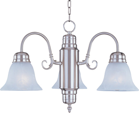 Builder Basics 3-Light Chandelier Satin Nickel - C157-91196MRSN