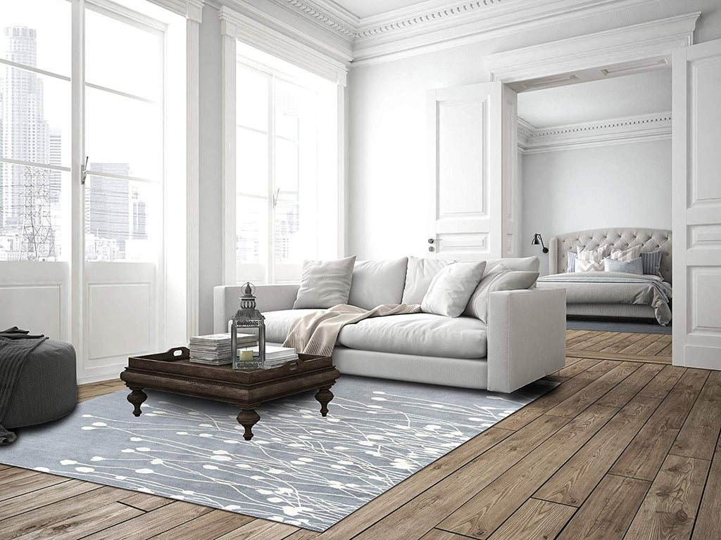 Set of 2 - Floral Hand-Tufted Transitional Contemporary Wool Rug Area Rug 8 X 10 - 2EA J10-IN-201-8X10