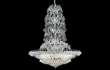 C121-2908G48C/EC - Regency Lighting: Sirius 43 light Chrome Chandelier Clear Elegant Cut Crystal