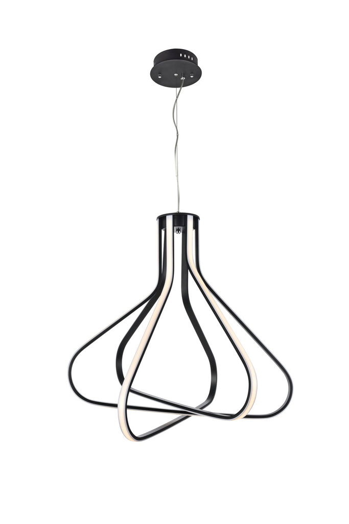 ZC121-5105D26BK - Regency Lighting: Dahlia 3 light in Black Pendant