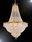 French Empire Crystal Chandelier Lighting H30" X W24"