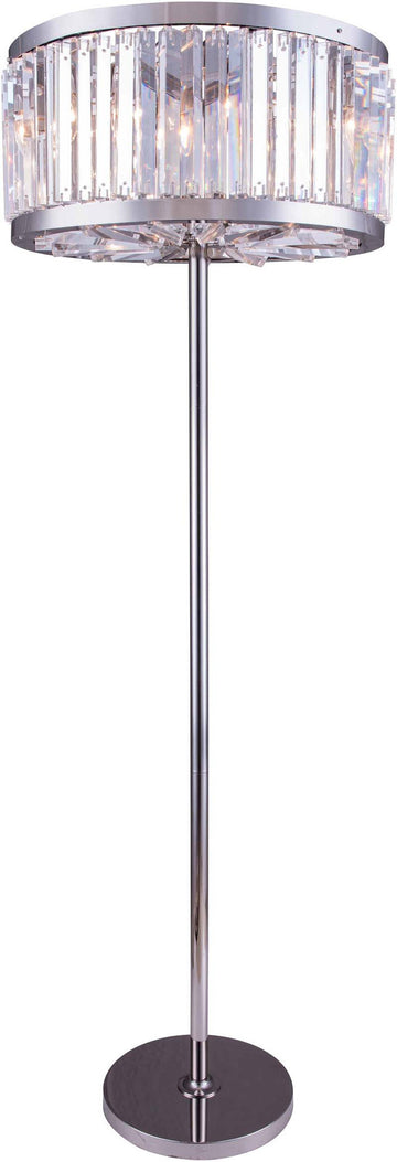 C121-1203FL25PN/RC By Elegant Lighting - Chelsea Collection Polished nickel Finish 6 Lights Floor Lamp