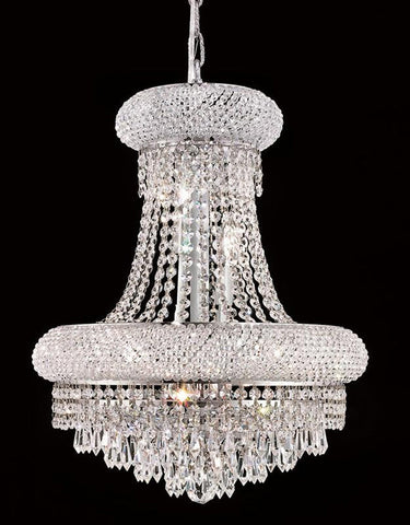 ZC121-1802D16C/EC By Regency Lighting - Primo Collection Chrome Finish 8 Lights Dining Room