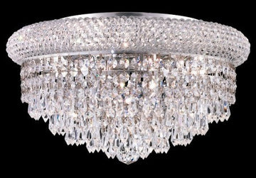 C121-1802F16C By Regency Lighting-Primo Collection Chrome Finish 8 Lights Flush