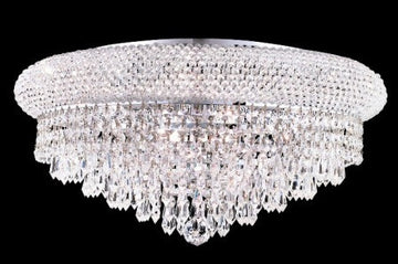 C121-1802F20C By Regency Lighting-Primo Collection Chrome Finish 10 Lights Flush
