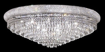 C121-1802F36C By Regency Lighting-Primo Collection Chrome Finish 20 Lights Flush