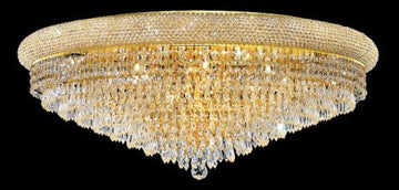 C121-1802F36G By Regency Lighting-Primo Collection Gold Finish 20 Lights Flush