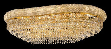 C121-1802F36SG By Regency Lighting-Primo Collection Gold Finish 18 Lights Flush