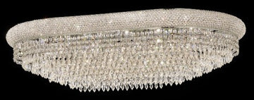 C121-1802F40SC By Regency Lighting-Primo Collection Chrome Finish 24 Lights Flush