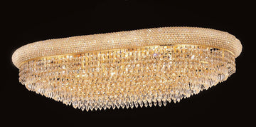 ZC121-1802F40SG/EC By Regency Lighting - Primo Collection Gold Finish 24 Lights Flush Mount