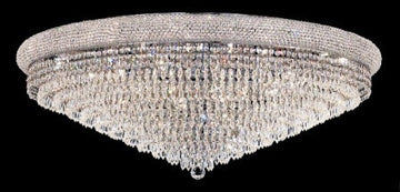 C121-1802F42C By Regency Lighting-Primo Collection Chrome Finish 30 Lights Flush