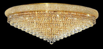 C121-1802F42G By Regency Lighting-Primo Collection Gold Finish 30 Lights Flush