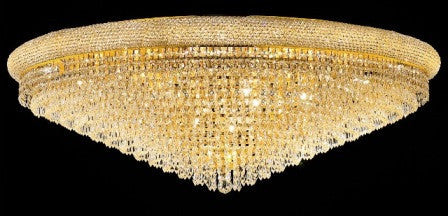 C121-1802F48G By Regency Lighting-Primo Collection Gold Finish 33 Lights Flush