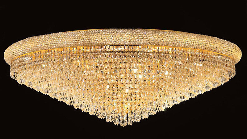ZC121-1802F48G/EC By Regency Lighting - Primo Collection Gold Finish 33 Lights Flush Mount