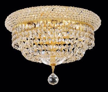 C121-1803F14G By Regency Lighting-Primo Collection Gold Finish 6 Lights Flush
