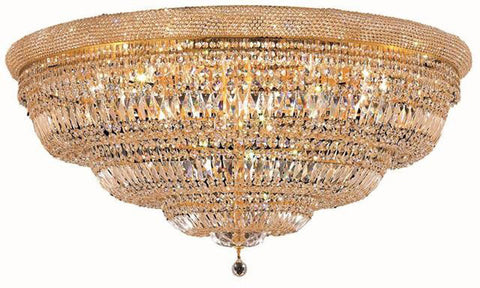 ZC121-1803F48G/EC By Regency Lighting - Primo Collection Gold Finish 33 Lights Flush Mount