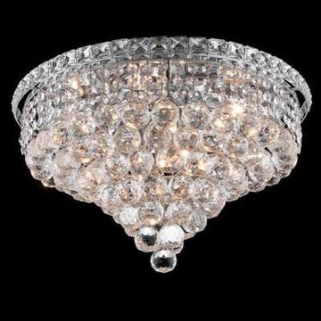 C121-2527F18C By Regency Lighting-Tranquil Collection Chrome Finish 8 Lights Flush