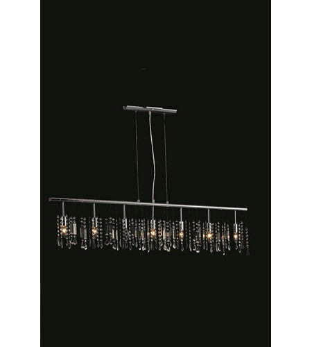 C121-3200D54C/RC By Elegant Lighting Harmony Collection 7 Light Pendent lamp Chrome Finish