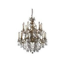 ZC121-9420G36AB/EC By Regency Lighting Marseille Collection 20 Lights Chandelier Antique Bronze Finish
