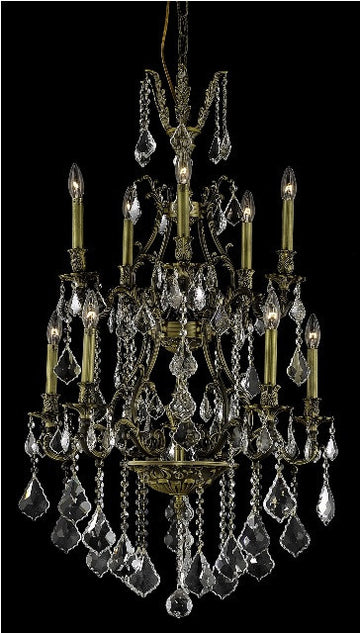 ZC121-9610D26AB/EC By Regency Lighting Monarch Collection 10 Light Chandeliers Antique Bronze Finish