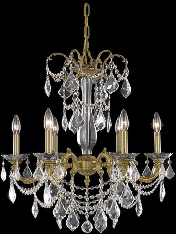 ZC121-9706D23FG/EC By Regency Lighting - Athena Collection French Gold Finish 6 Lights Dining Room