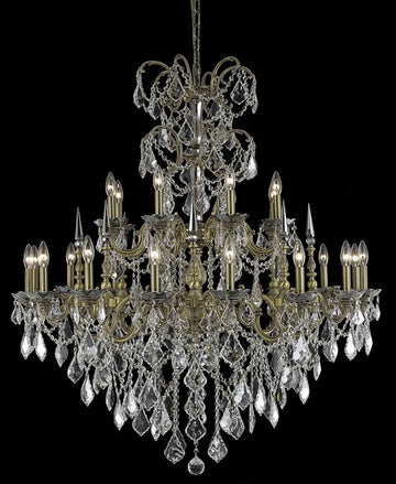 ZC121-9724G44FG/EC By Regency Lighting Athena Collection 24 Light Chandeliers French Gold Finish
