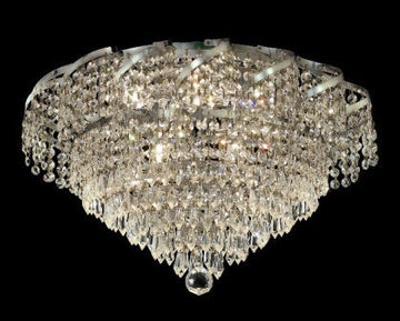 C121-ECA4F20C By Regency Lighting-Belenus Collection Chrome Finish 8 Lights Flush