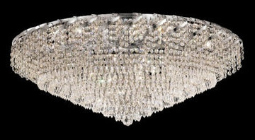 C121-ECA4F36C By Regency Lighting-Belenus Collection Chrome Finish 28 Lights Flush