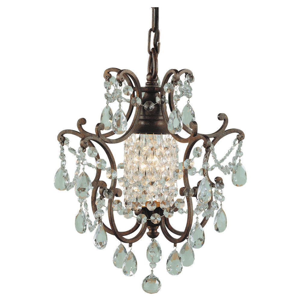 Murray Feiss 1 Bulb British Bronze Chandelier - C140-F1879/1BRB
