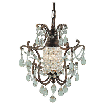 Murray Feiss 1 Bulb British Bronze Chandelier - C140-F1879/1BRB