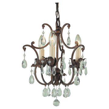 Murray Feiss 3 Bulb British Bronze Chandelier - C140-F1880/3BRB