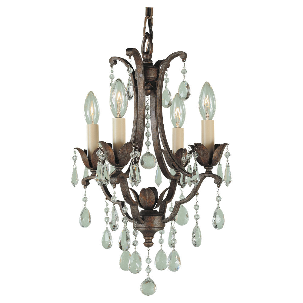 Murray Feiss 4 Bulb British Bronze Chandelier - C140-F1881/4BRB