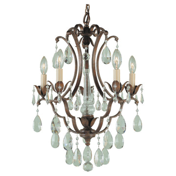 Murray Feiss 5 Bulb British Bronze Chandelier - C140-F1882/5BRB